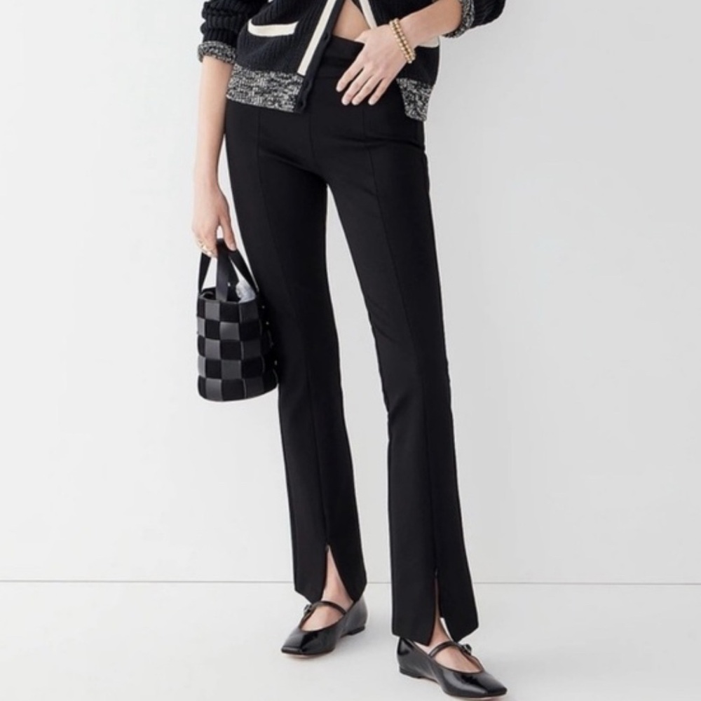 J. Crew Mario Belucci Flare-leg trouser in Italian ponte